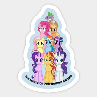 My Little Pony main cast (mane 6, 8,9) Sticker